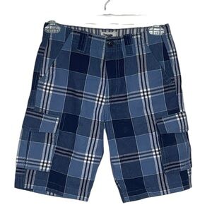 RUMM Blue Plaid Boys Shorts Size 8